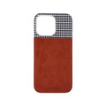 iPhone 15 Cases Houndstooth Fabric | Tan (Edition II)