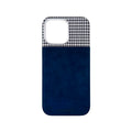 iPhone 16 Cases Houndstooth Fabric | Navy (Edition II)