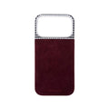iPhone 17 Cases Houndstooth Fabric | Burgundy (Edition ll)