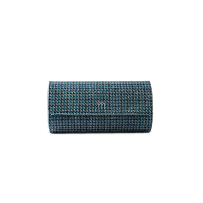 Pepita Houndstooth Fabric (Navy & Green)