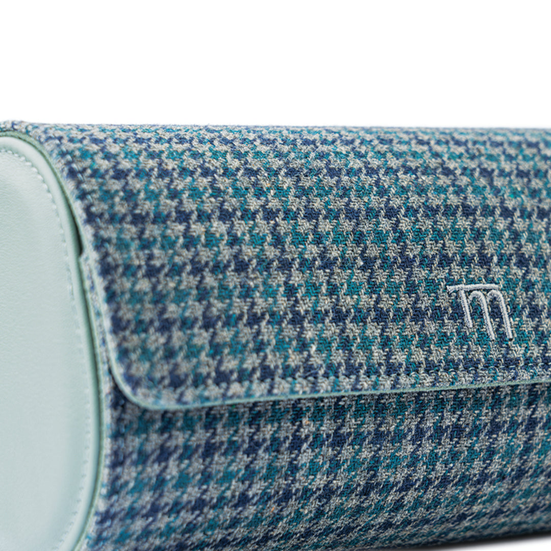 Pepita Houndstooth Fabric (Navy & Green)