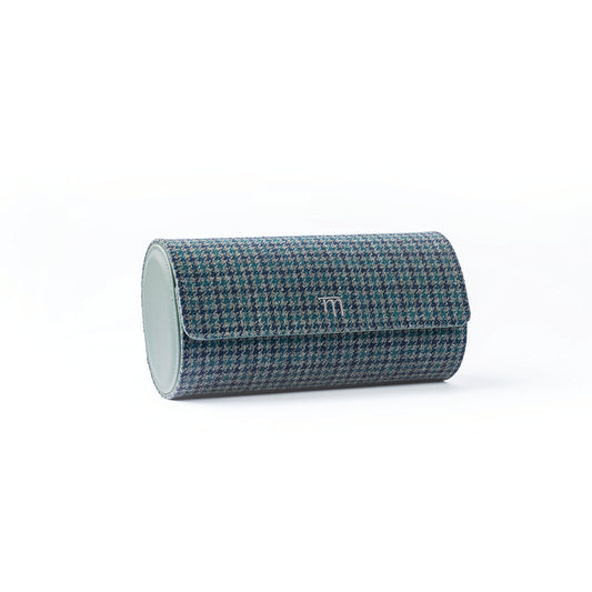 Pepita Houndstooth Fabric (Navy & Green)