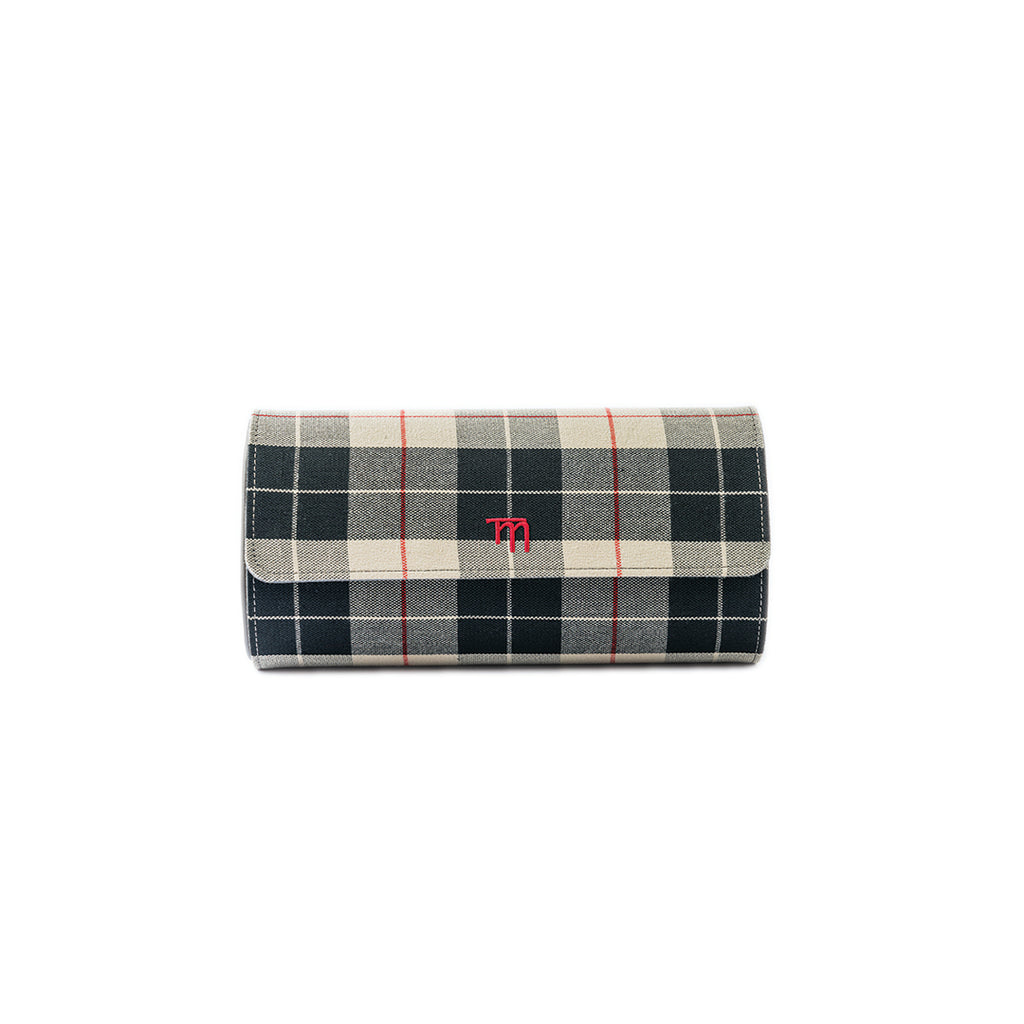 Grey Tartan Check | Beige & Black