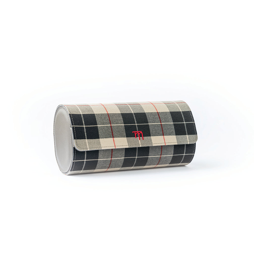 Grey Tartan Check | Beige & Black