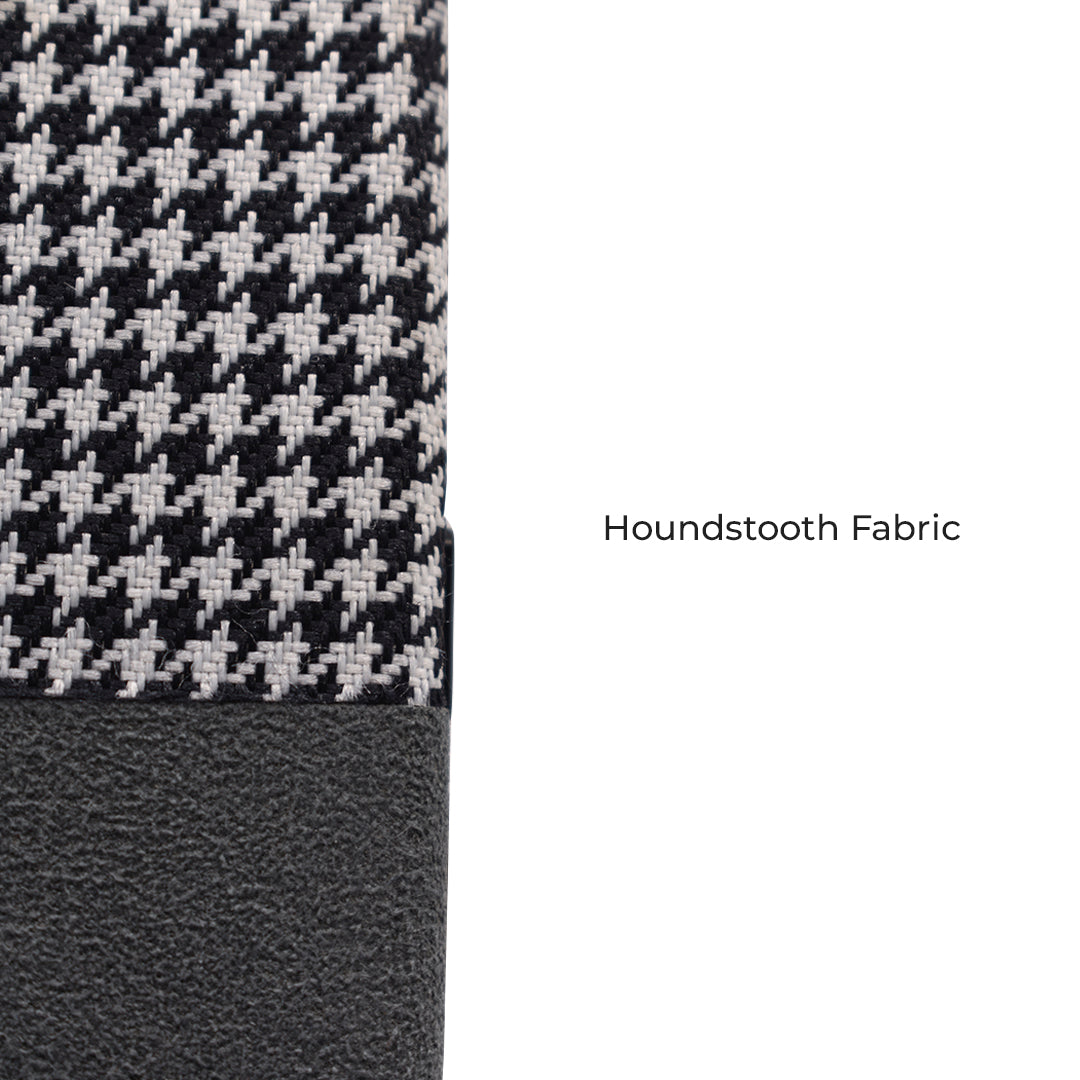 iPhone 15 Cases Houndstooth Fabric | Grey