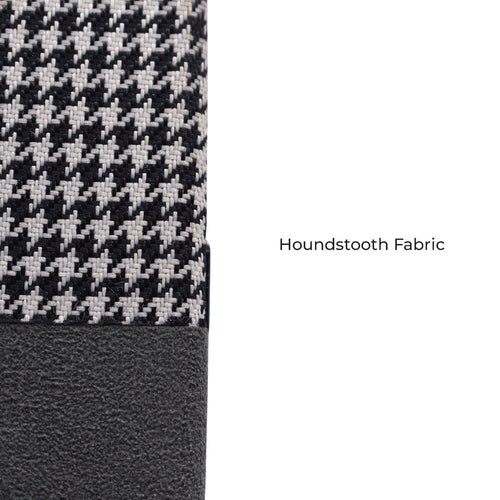 iPhone 15 Cases Houndstooth Fabric | Grey